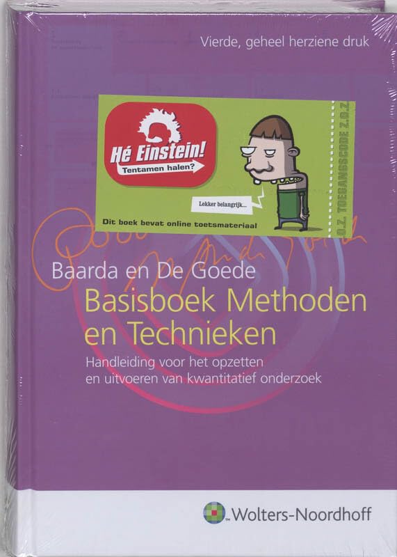 Basisboek Methoden en technieken: handleiding voor het opzetten en uitvoeren van kwantitatief onderzoek Books