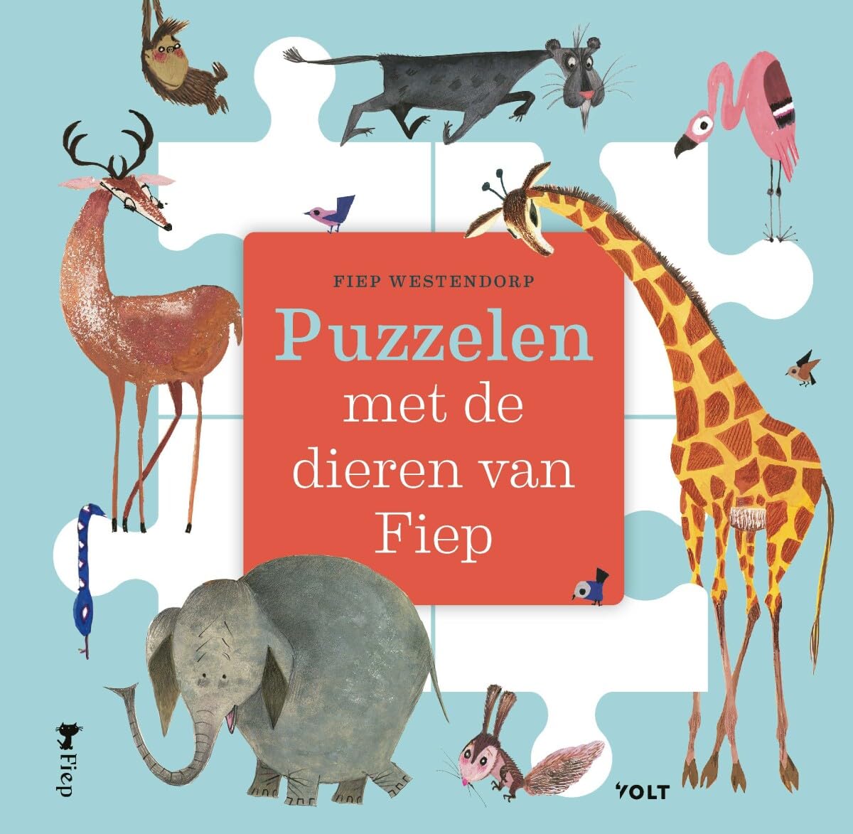Puzzelen met de dieren van Fiep book