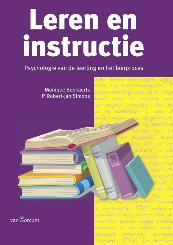 Leren en instructie: psychologie van de leerling en het leerproces book