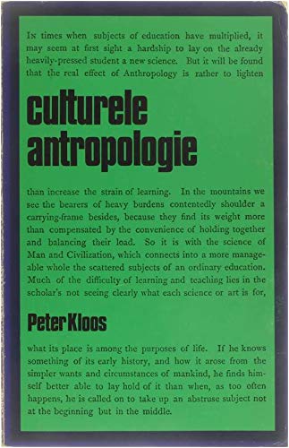 Culturele antropologie: een inleiding book