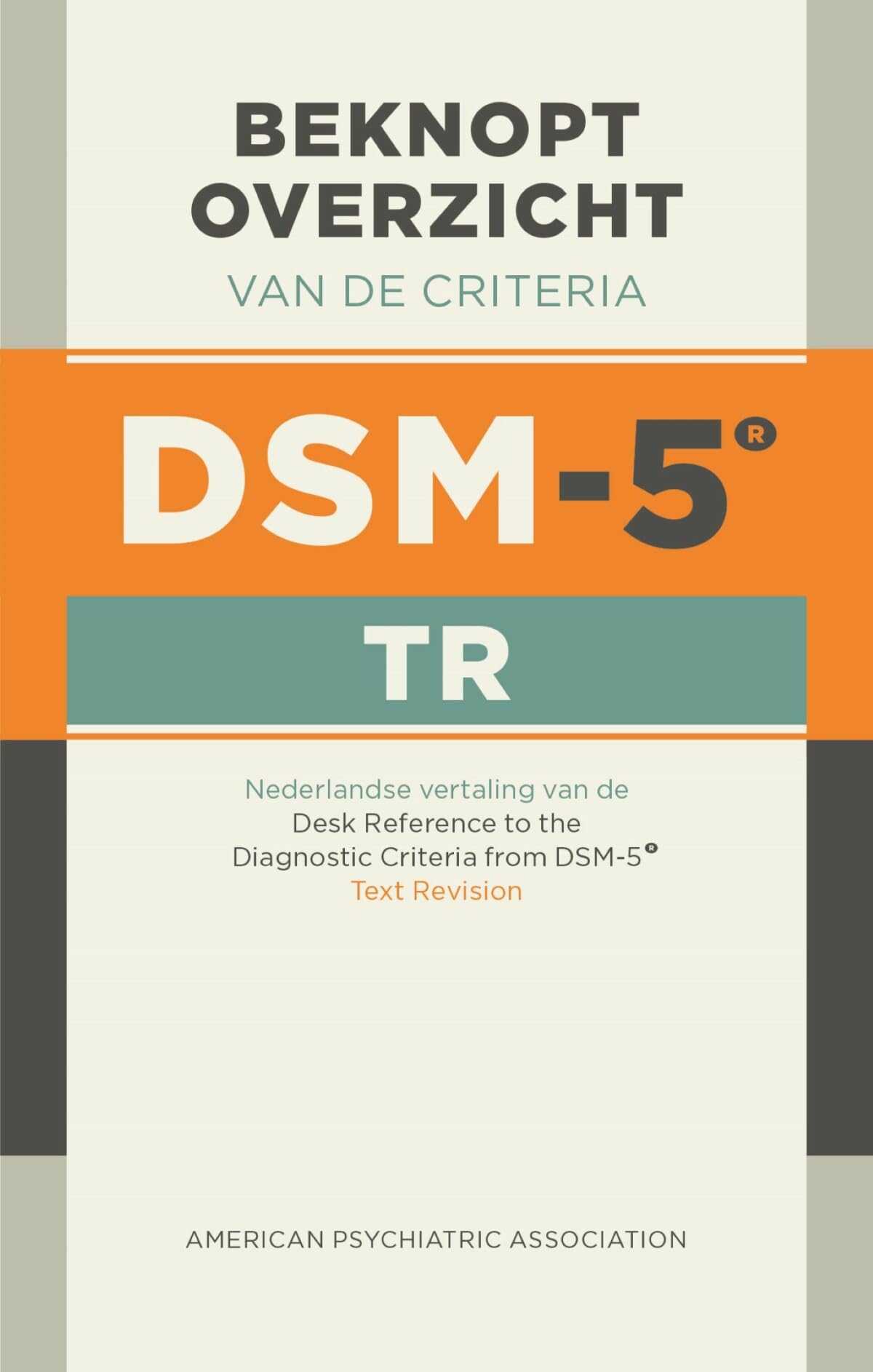 Beknopt overzicht van de criteria van de DSM-5-TR (ringband) book