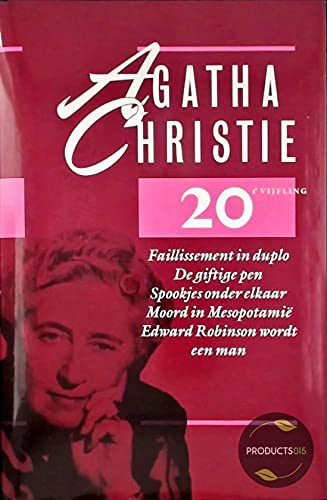 20e vijfling: bevat: Faillisement in duplo De giftige pen Spookjes onder elkaar Moord in Mesopotamie Edward Robinson wordt een man (Miss Marple, 4) Contemporary literature Books