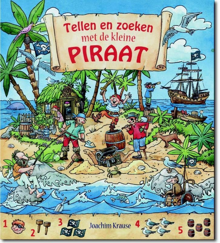 Tellen en zoeken met de kleine piraat book