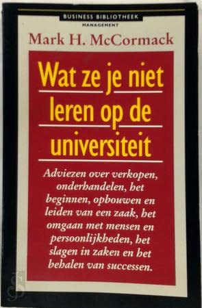 Wat ze je niet leren op de universiteit (Business bibliotheek) Lifestyle