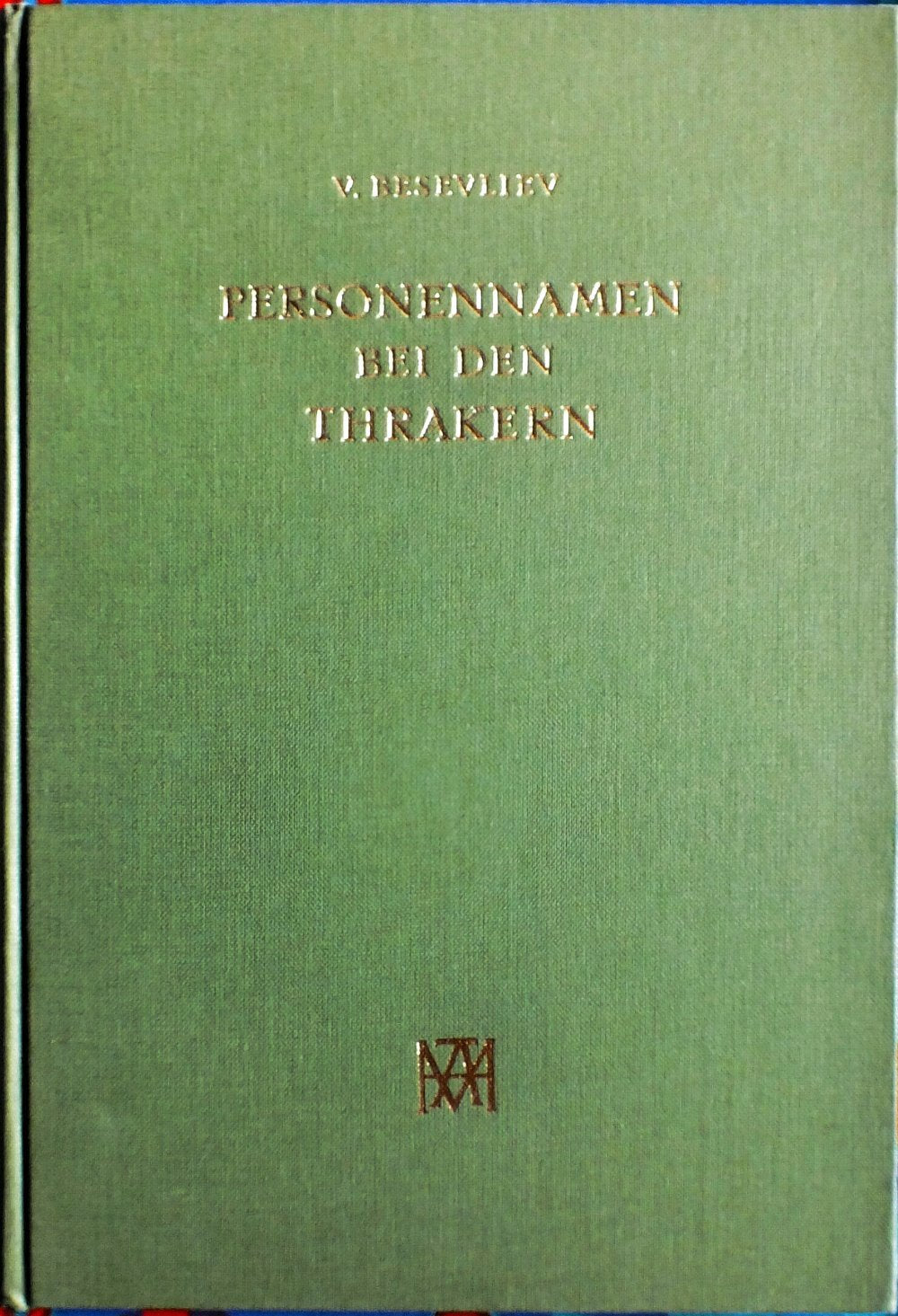 Personennamen bei den Thrakern Books