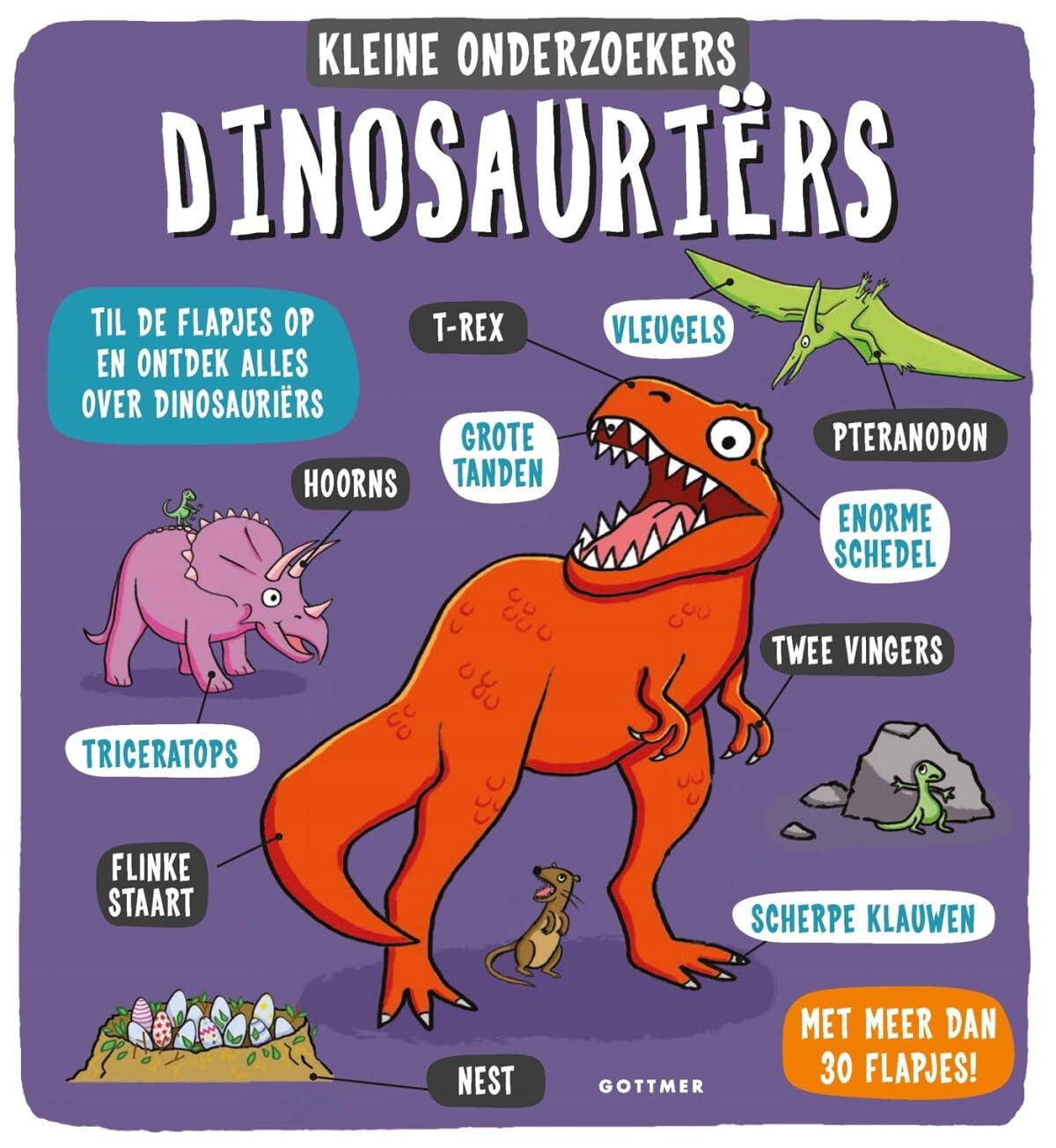 Dinosauriërs: Til de flapjes op en ontdek alles over dinosauriërs book