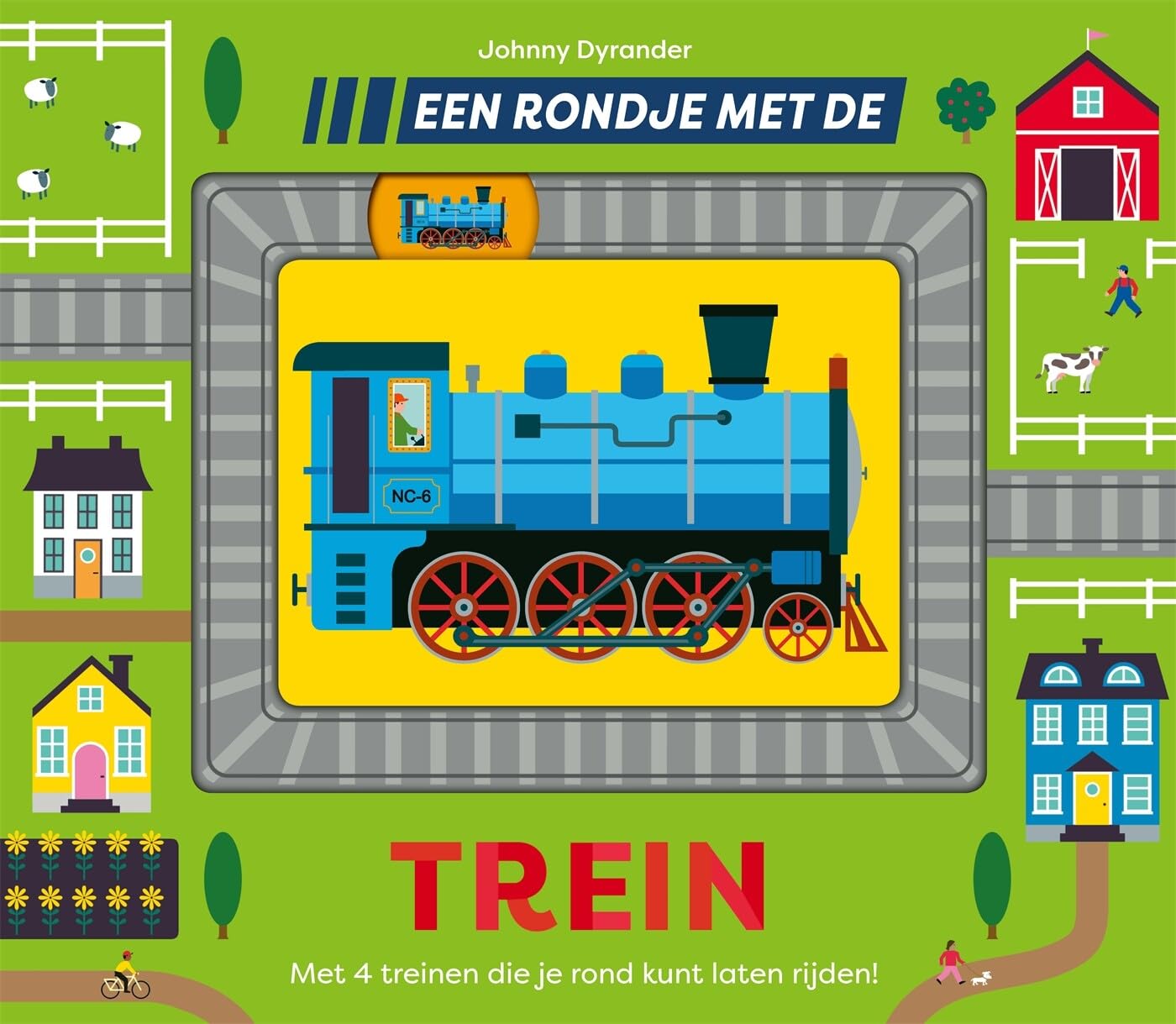 Een rondje met de trein: met 4 treinen die je rond kunt laten rijden! Non-fiction