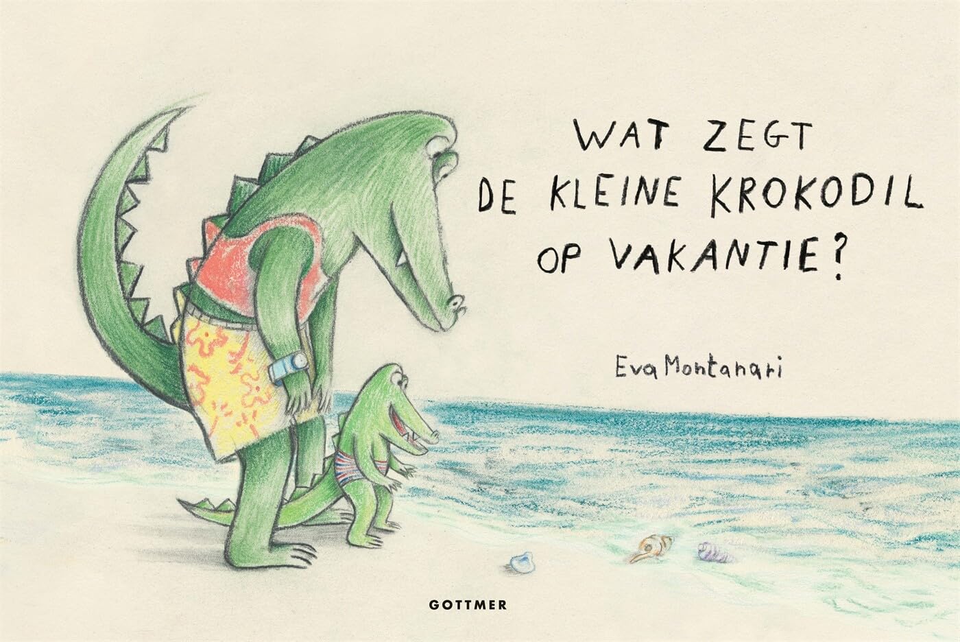 Wat zegt de kleine krokodil op vakantie? book