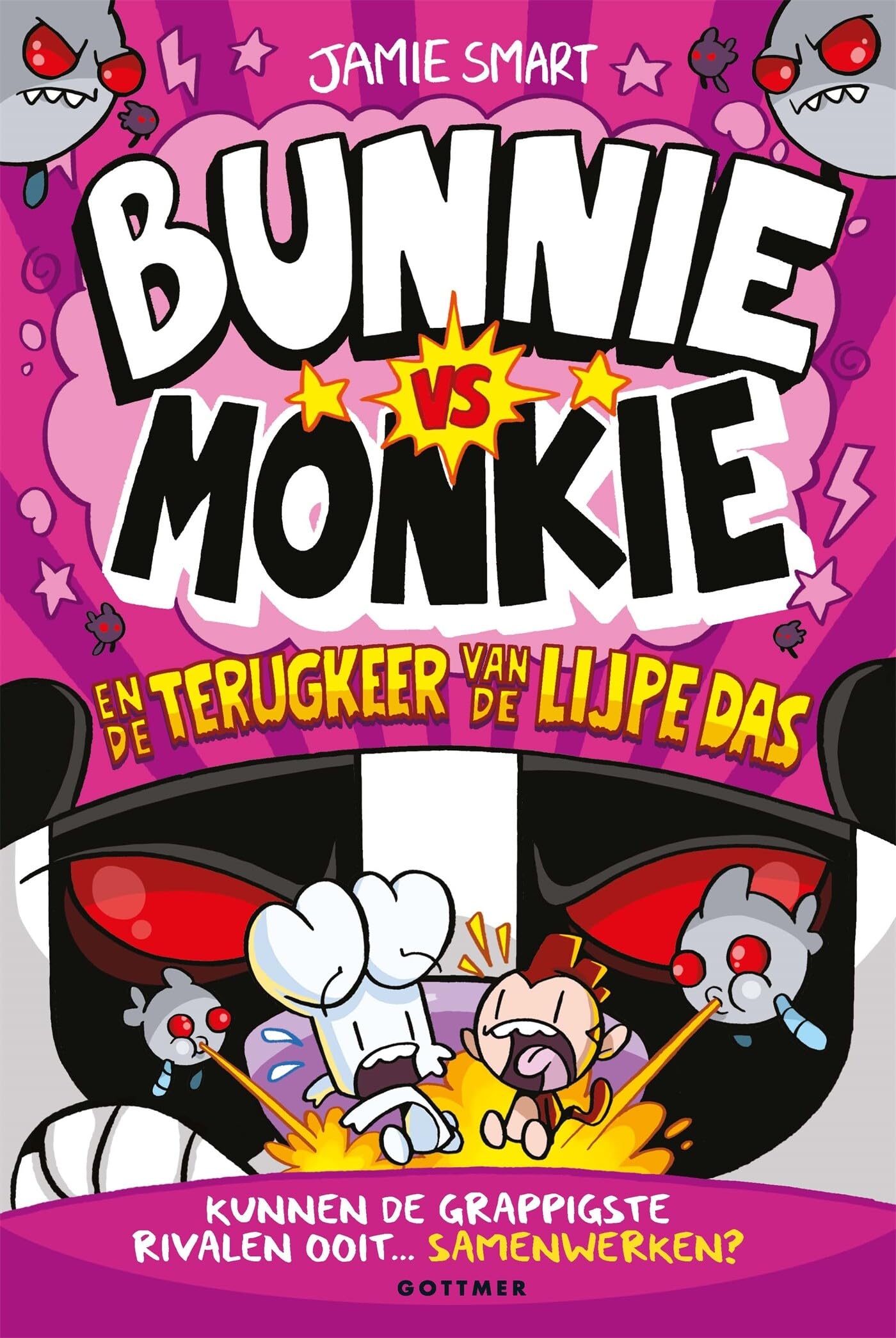 Bunnie vs Monkie en de terugkeer van de Lijpe Das book