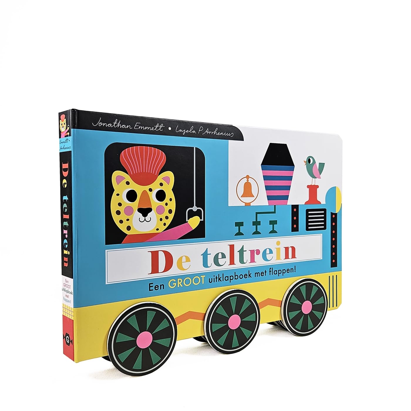 De teltrein: een groot uitklapboek met flappen! book