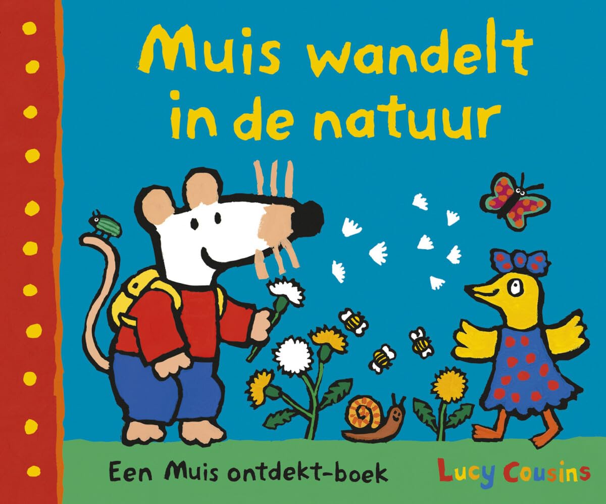 Muis wandelt in de natuur book