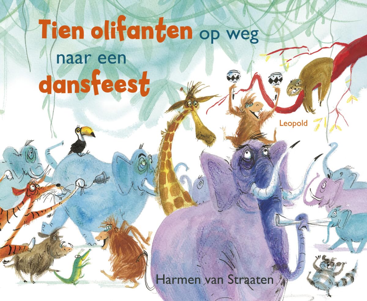 Tien olifanten op weg naar een dansfeest (Grappige en ondeugende rijmprentenboeken) Non-fiction