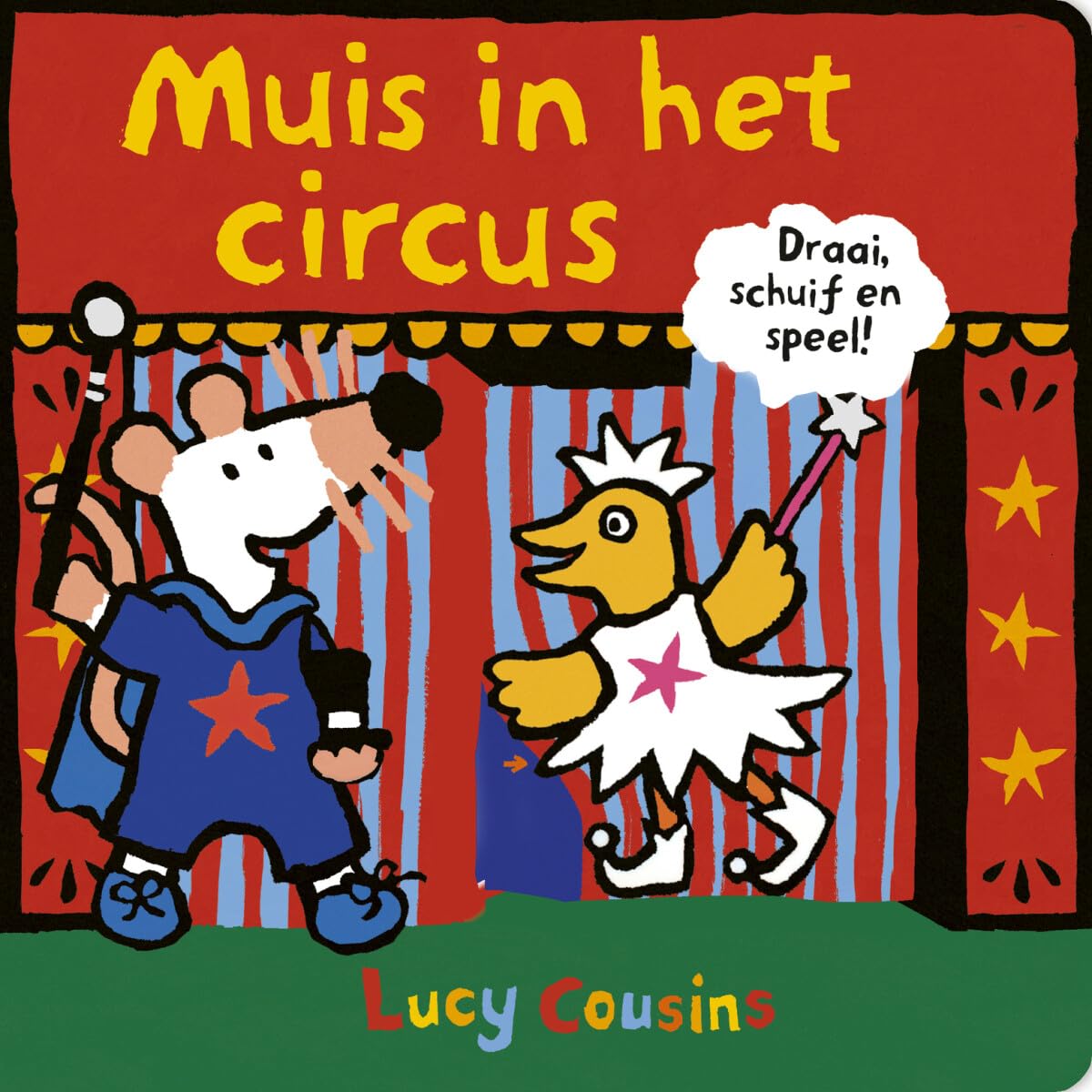 Muis in het circus: Draai, schuif en speel! book