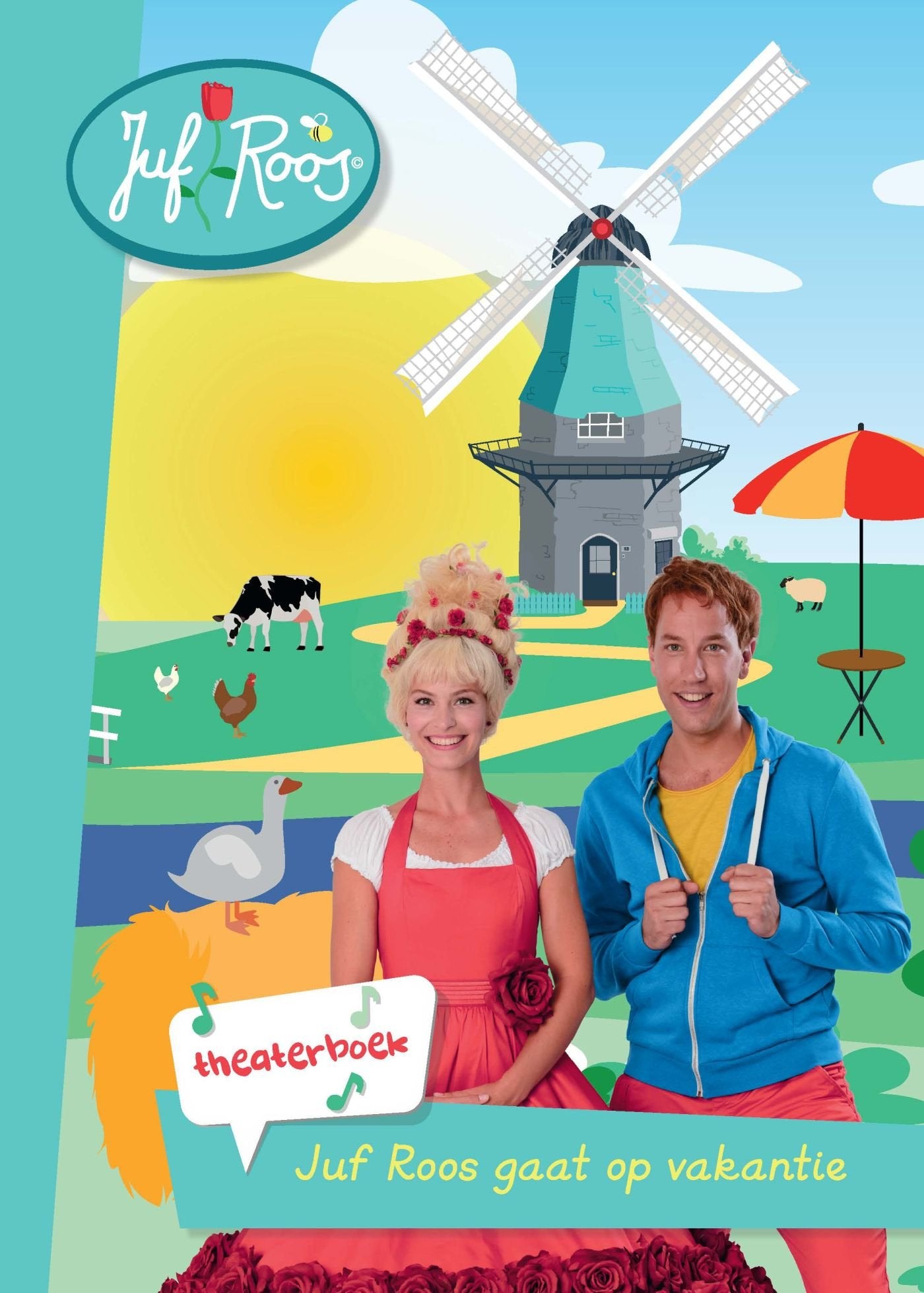 Juf Roos gaat op vakantie: theaterboek book
