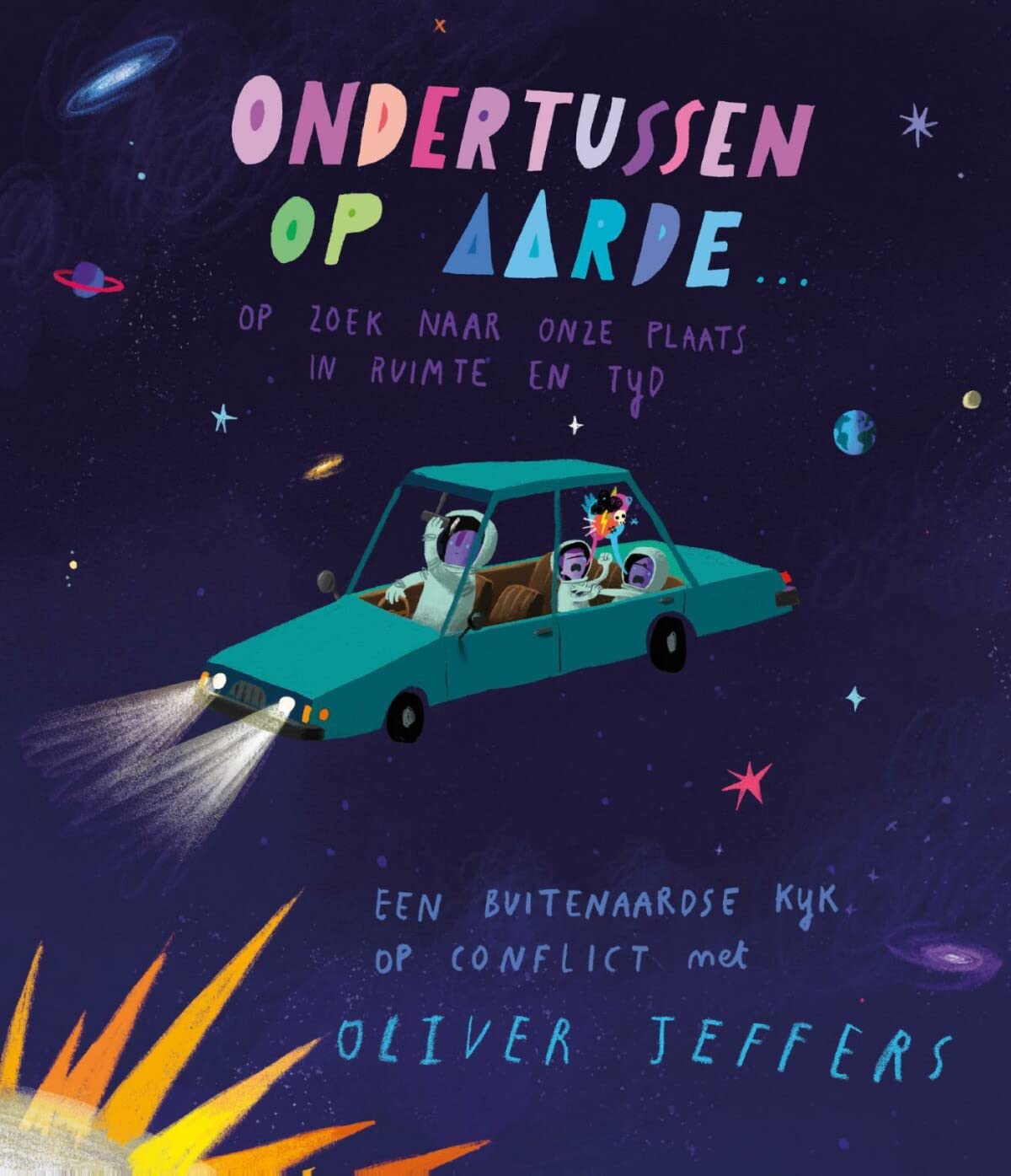 Ondertussen op aarde...: op zoek naar onze plaats in ruimte en tijd book