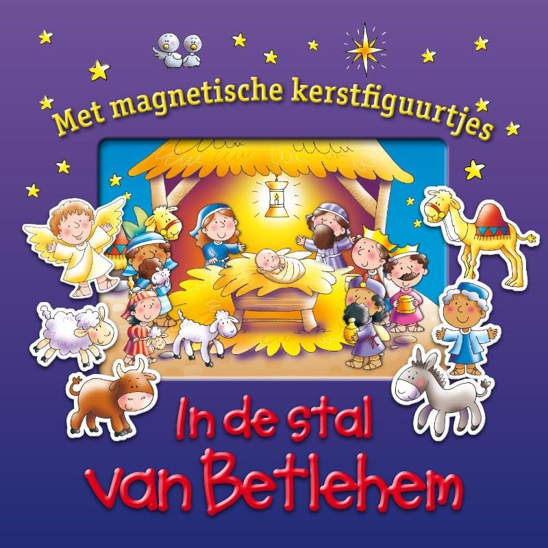 In de stal van Betlehem: met magnetische kerstfiguurtjes book