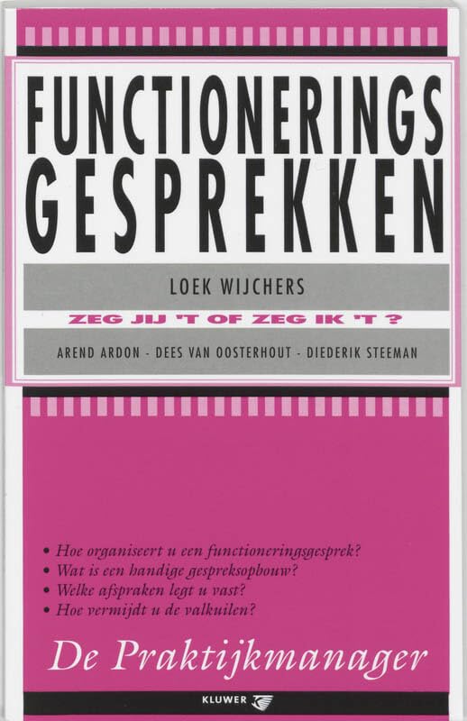 Product Image: Functioneringsgesprekken (De praktijkmanager, 7)