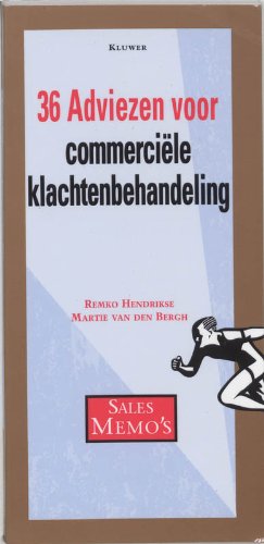 36 adviezen voor commerciele klachtenbehandeling (Sales memo's) Books