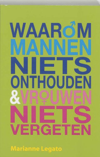 Waarom mannen niets onthouden & vrouwen niets vergeten book
