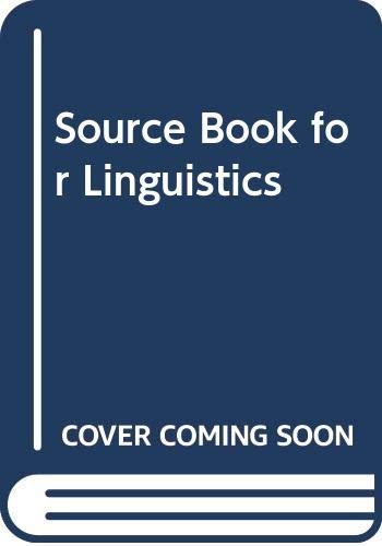 Product Image: Source Book for Linguistics