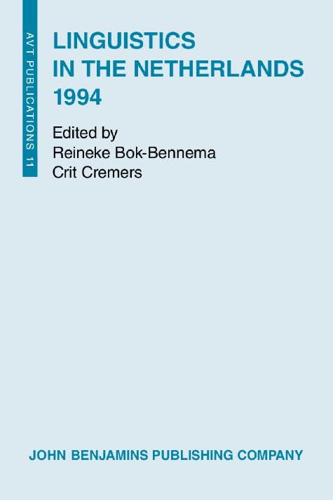 Linguistics in the Netherlands 1994 Social Sciences