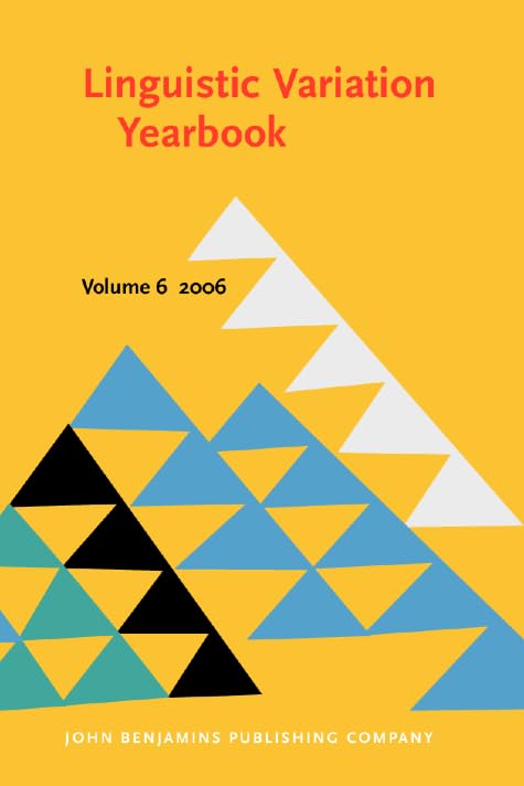 Product Image: Linguistic Variation Yearbook 2006