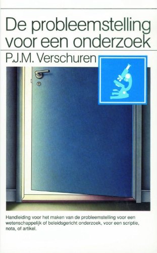 De probleemstelling voor een onderzoek book