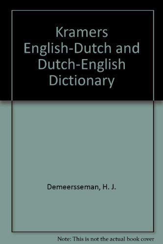 Kramers English-Dutch and Dutch-English Dictionary Foreign Languages ​​& Dictionaries