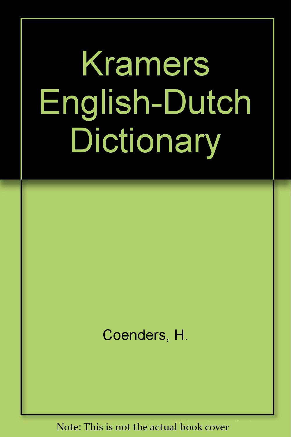 Kramers English-Dutch Dictionary Foreign Languages ​​& Dictionaries