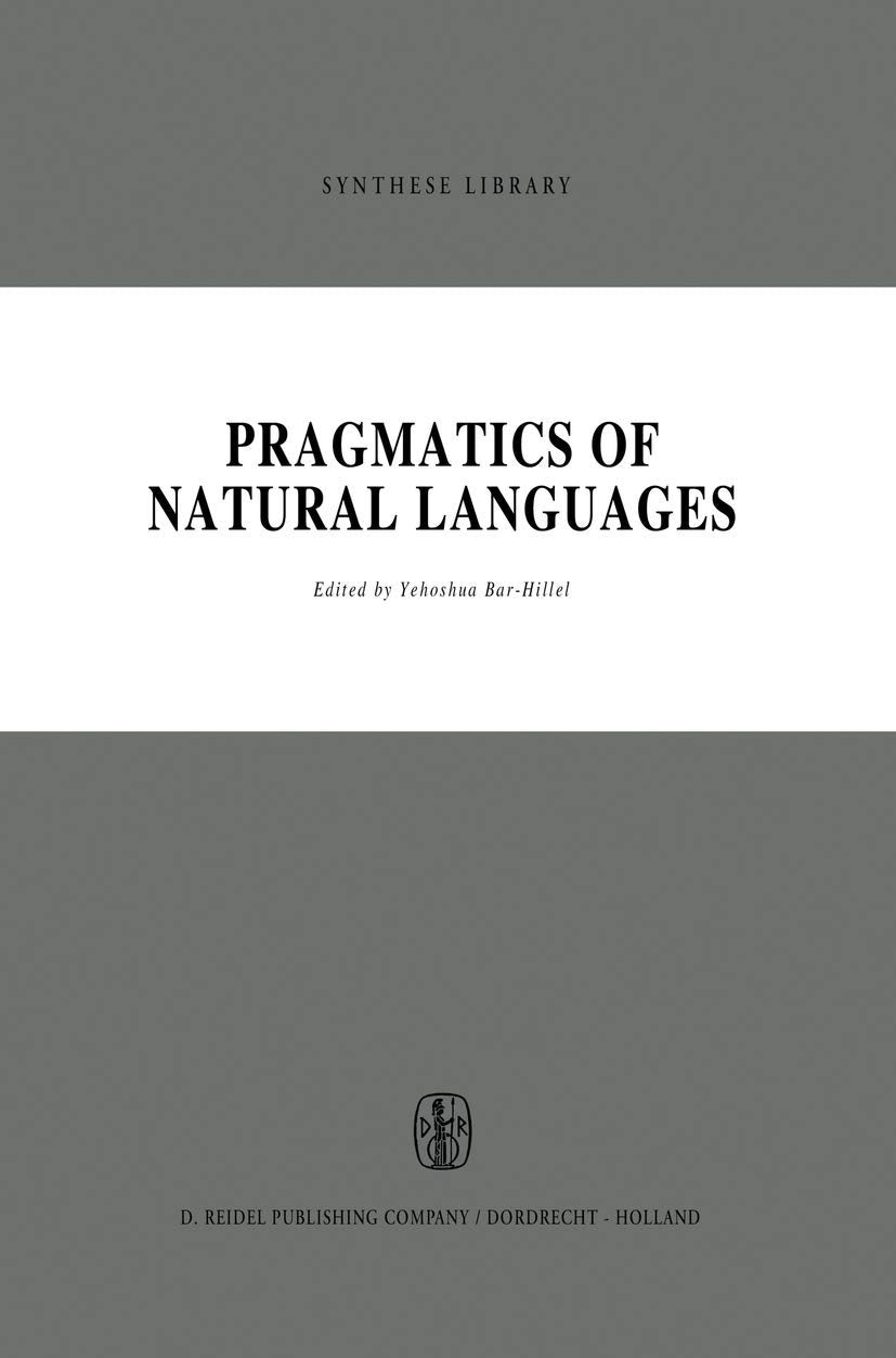Pragmatics of Natural Languages Social Sciences
