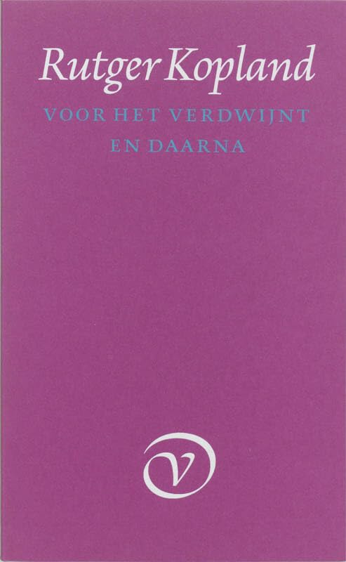 Voor het verdwijnt en daarna Poetry