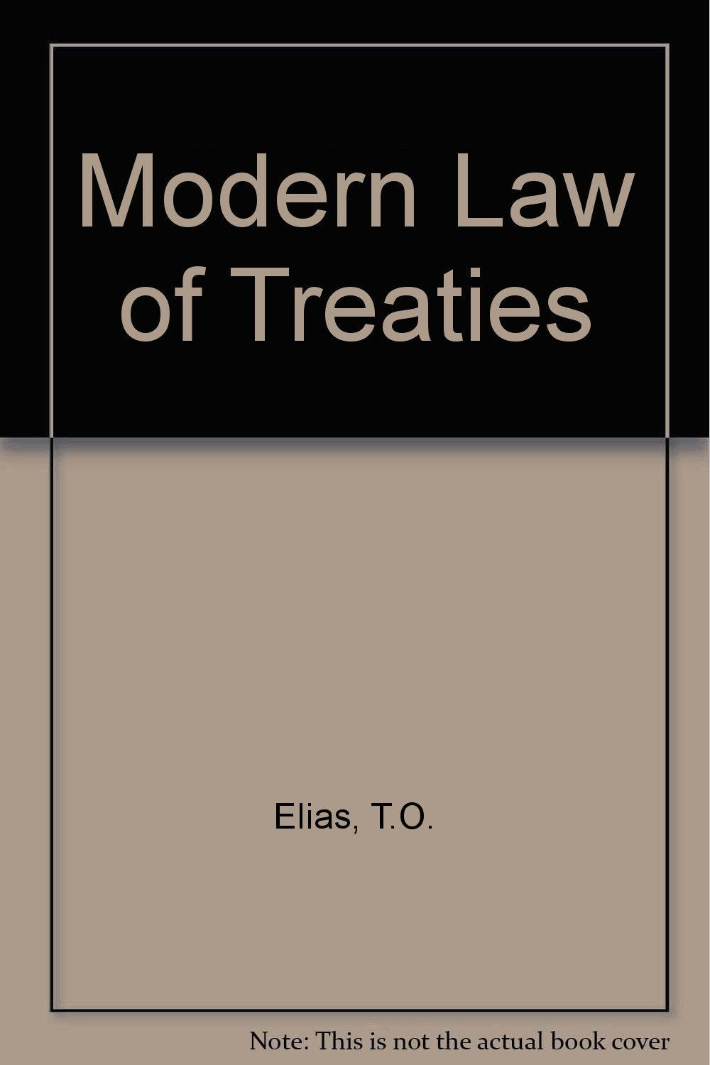 Modern Law of Treaties Books