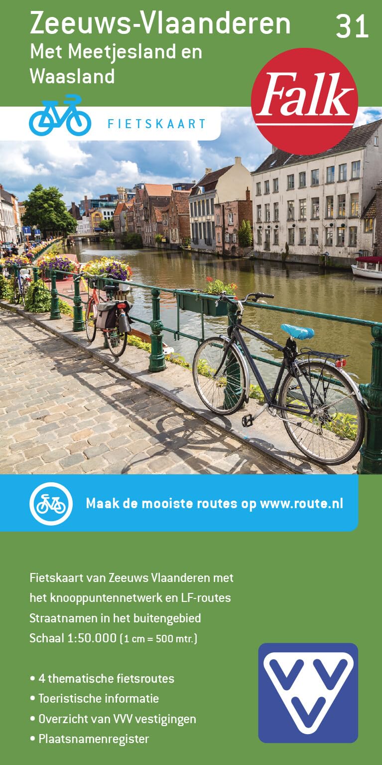 Zeeuws-Vlaanderen: met Meetjesland en Waasland (Falkplan fietskaart, 31) Leisure, Home & Garden