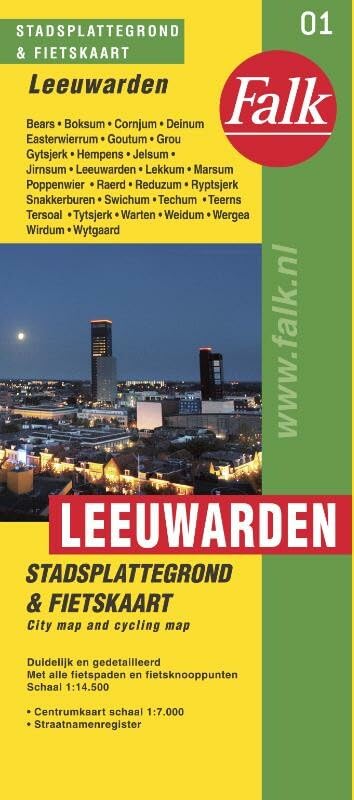 Leeuwarden stadsplattegrond & fietskaart Leisure, Home & Garden