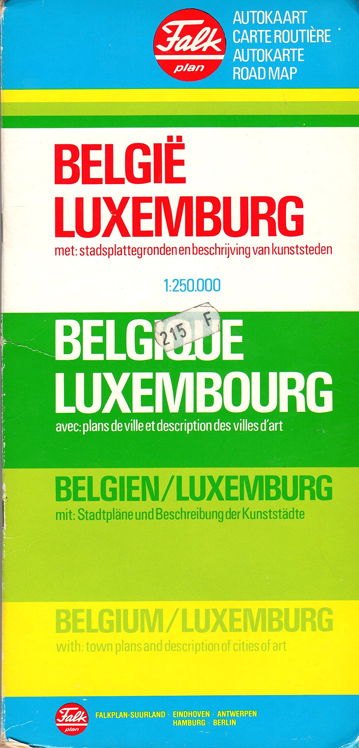 Falkplan suurland autokaart belgie luxemburg Leisure, Home & Garden