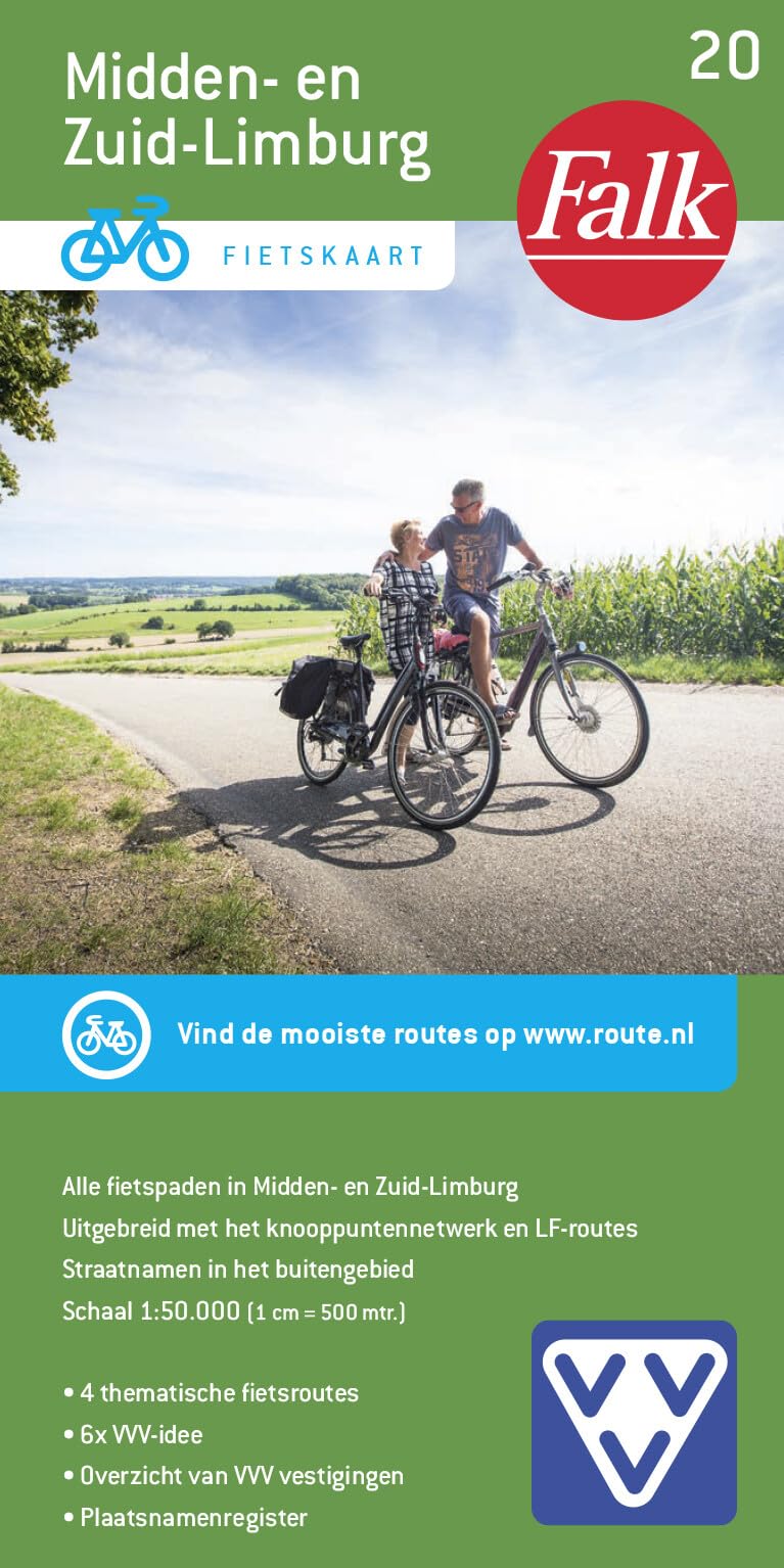 Midden-en Zuid-Limburg (Falkplan fietskaart, 20) Leisure, Home & Garden
