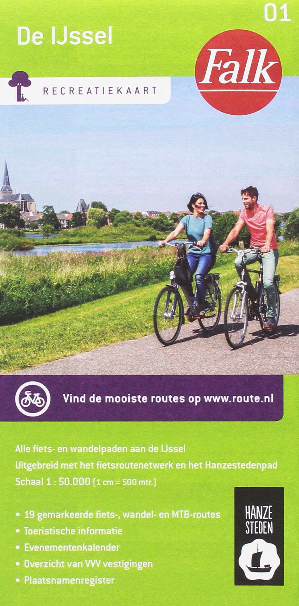 Recreatiekaart De IJssel: Ontdek de 7 Hanzesteden op de fiets (Falkplan fietskaart, 01) Leisure, Home & Garden