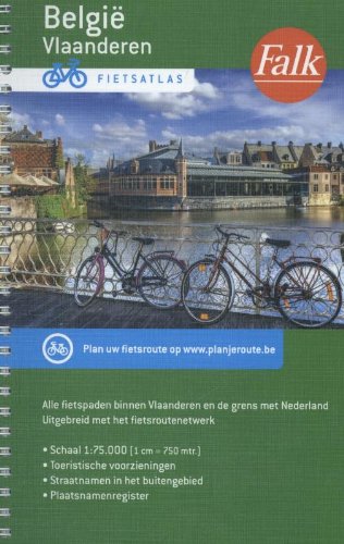 Fietsatlas België: Vlaanderen (Falkplan fietskaart) Maps & Plans