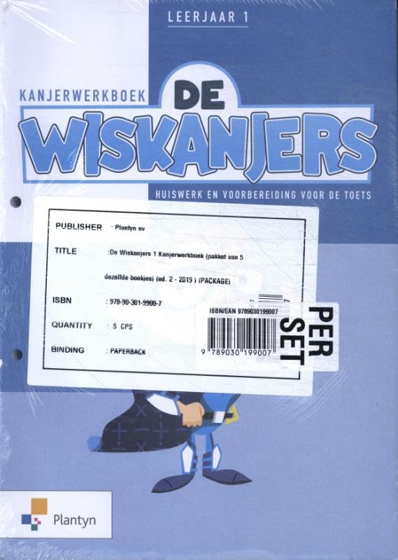 De Wiskanjers 1 Kanjerwerkboek (set van 5 boekjes) book