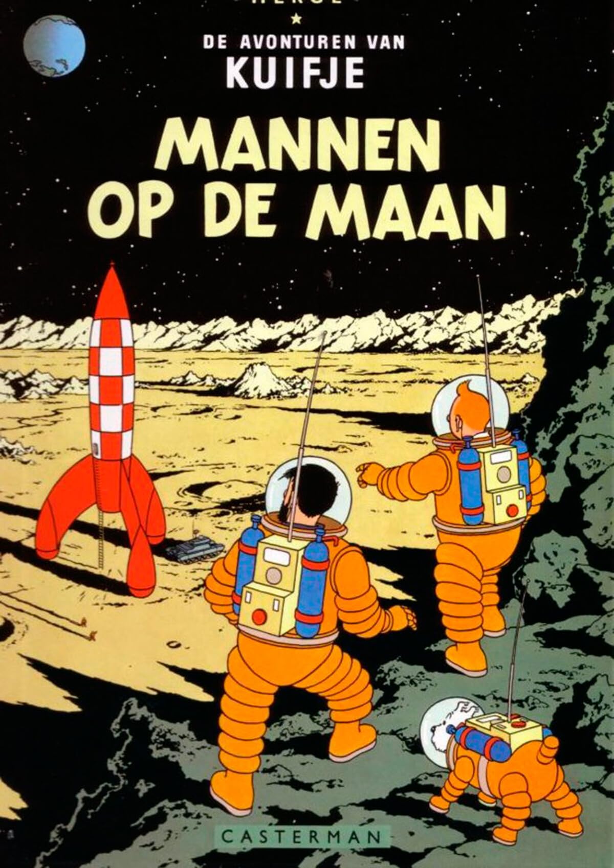 Mannen op de maan (De avonturen van Kuifje, 17) Manga