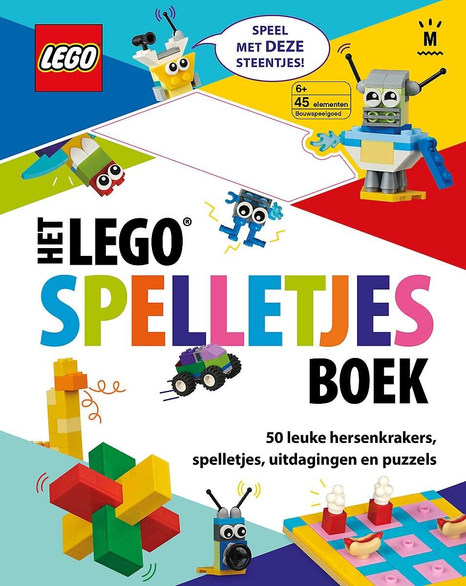 Het Lego spelletjes boek: Met 50 leuke uitdagingen, hersenkrakers, puzzels en spelletjes – wordt geleverd met 45 LEGO stenen! book