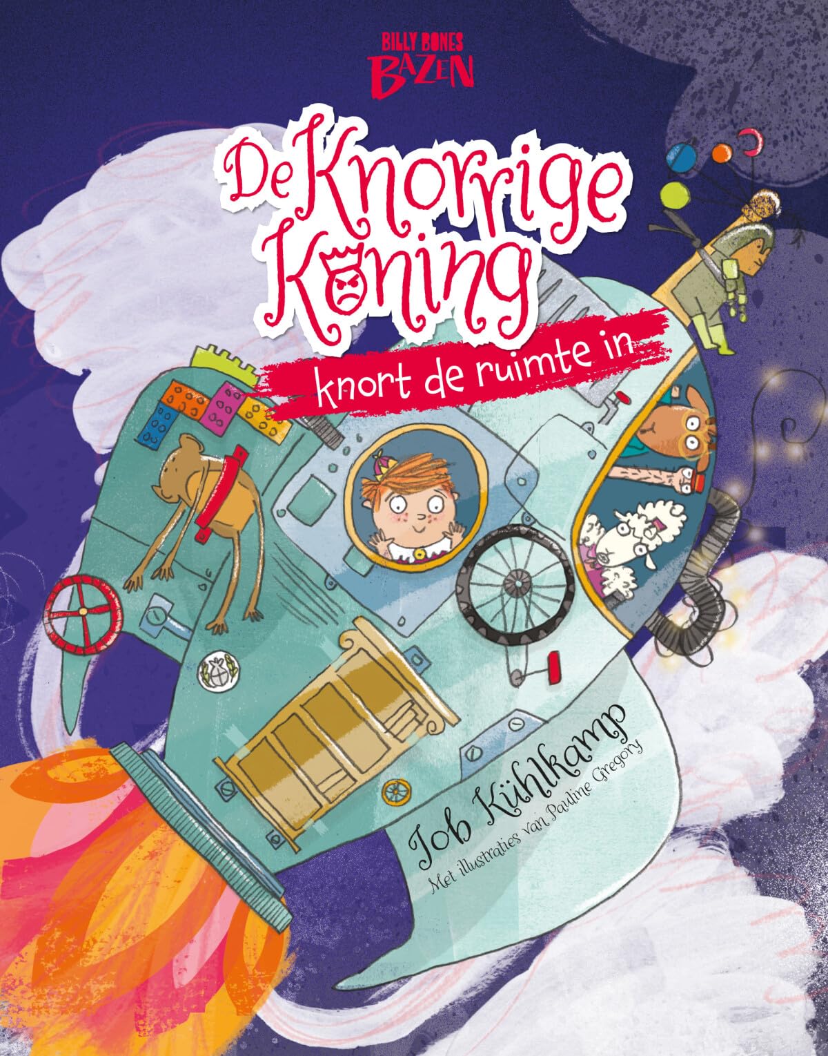 De Knorrige Koning knort de ruimte in book