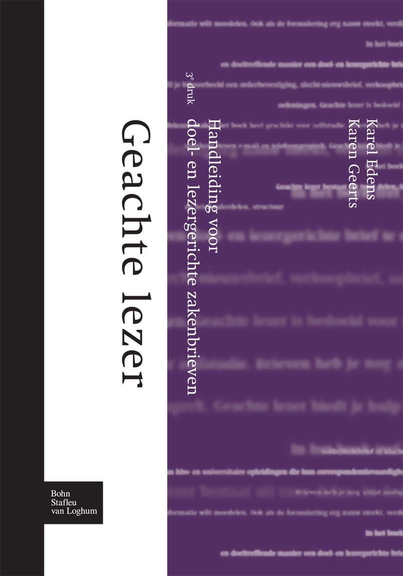 Geachte lezer: Handleiding voor doel- en lezergerichte zakenbrieven book