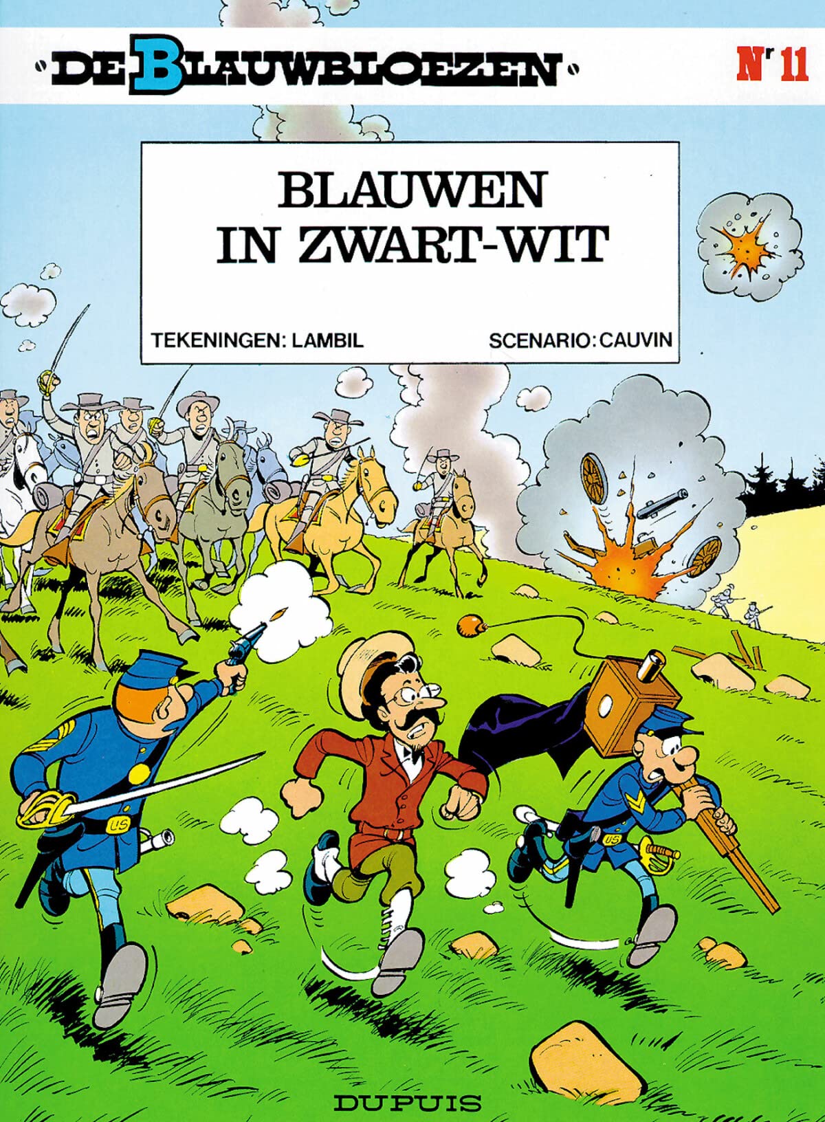 Blauwen in zwart-wit (De blauwbloezen, 11) Manga
