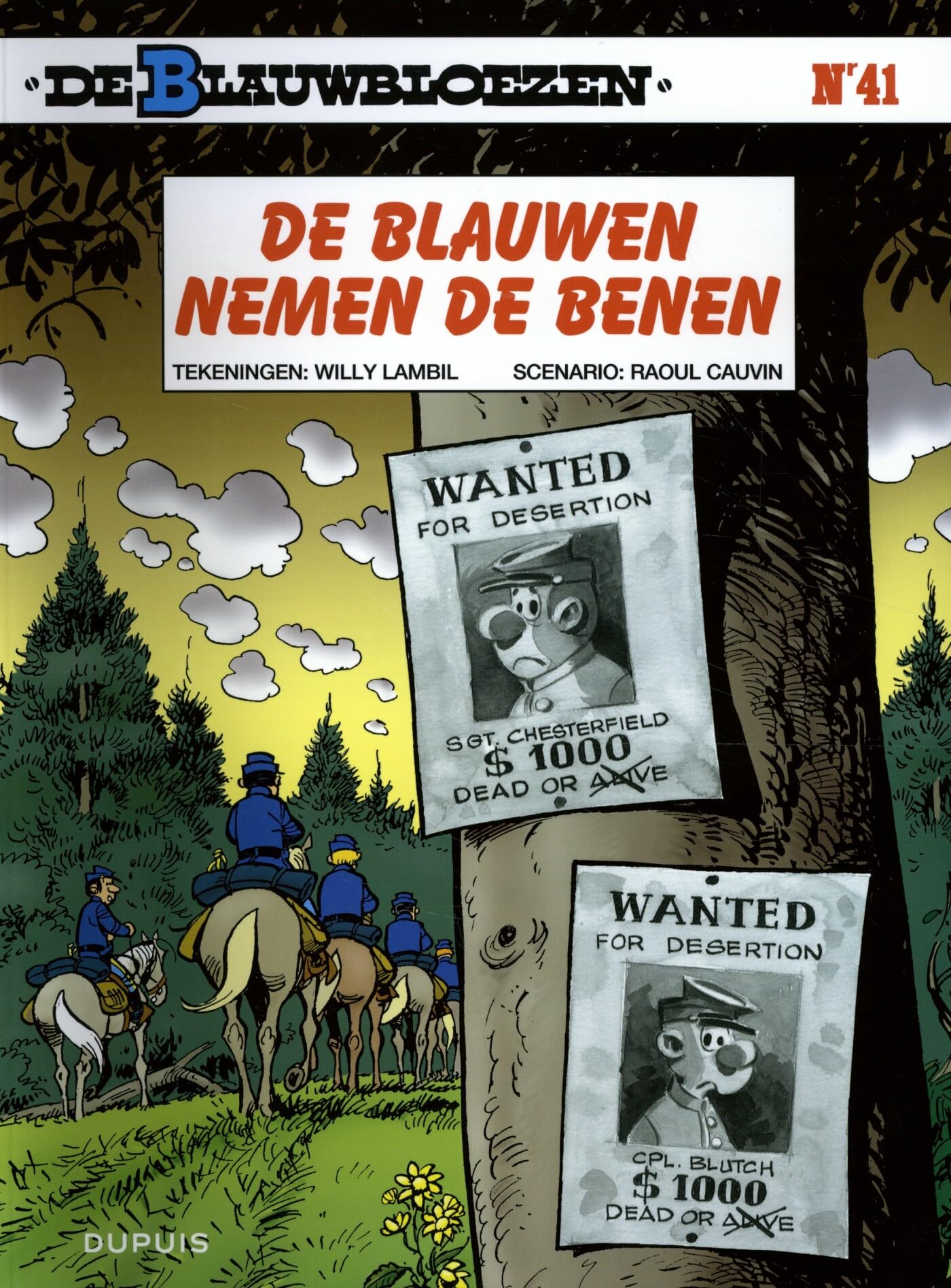 De Blauwen nemen de benen (De Blauwbloezen, 41) Manga