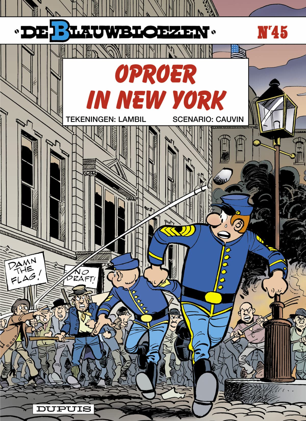 Oproer in New York (De blauwbloezen, 45) Manga
