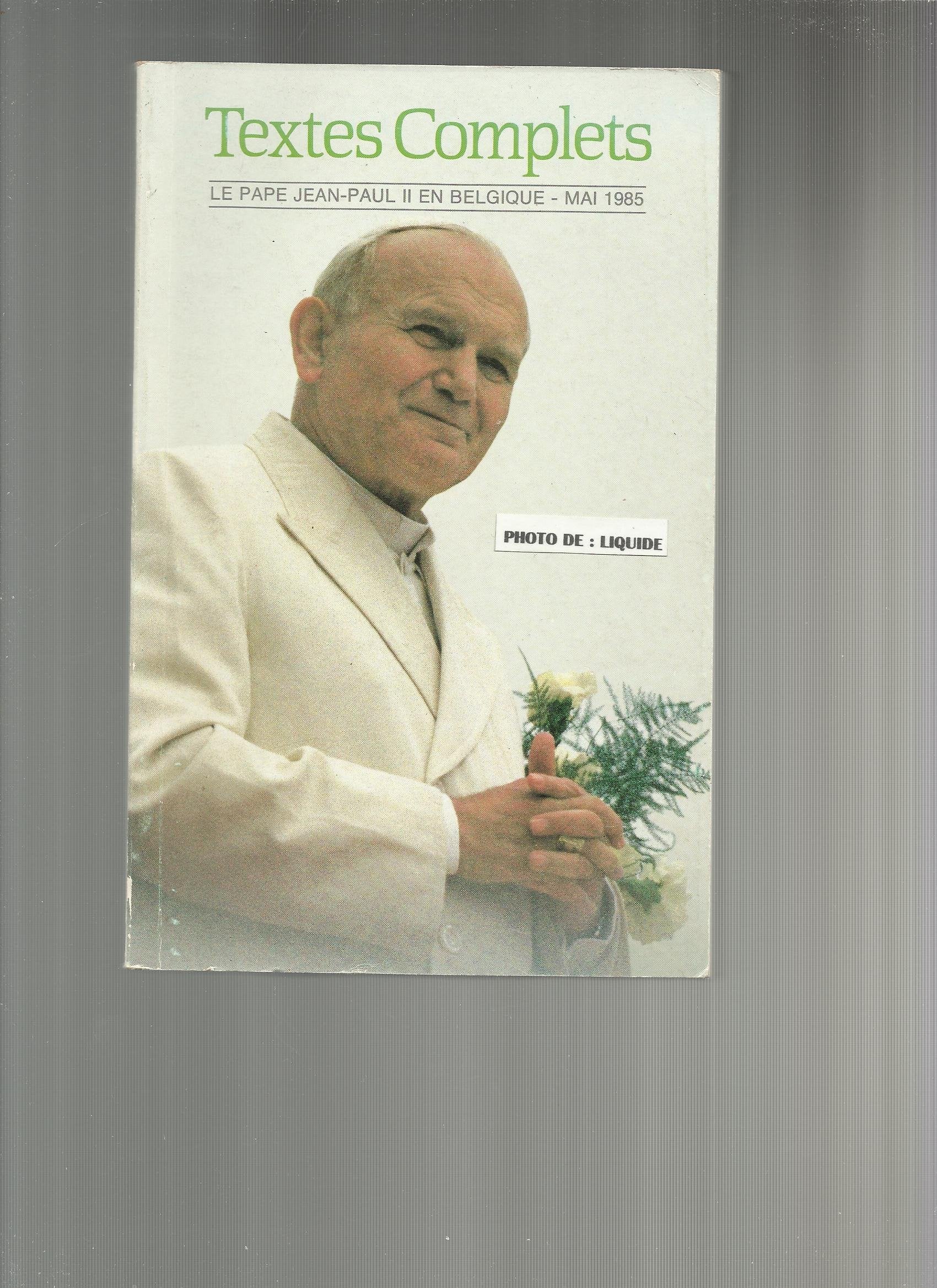 Pape jean-paul ii en belgique mai 1985 Books