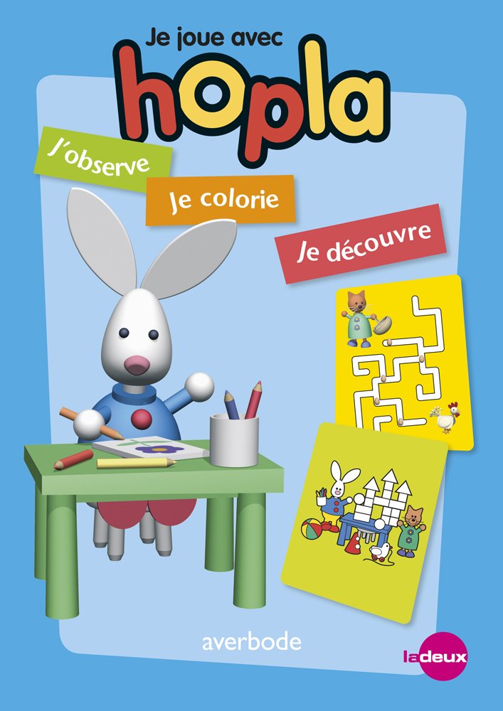 Hopla - Je joue avec Hopla: J'observe, je colorie, je découvre Books