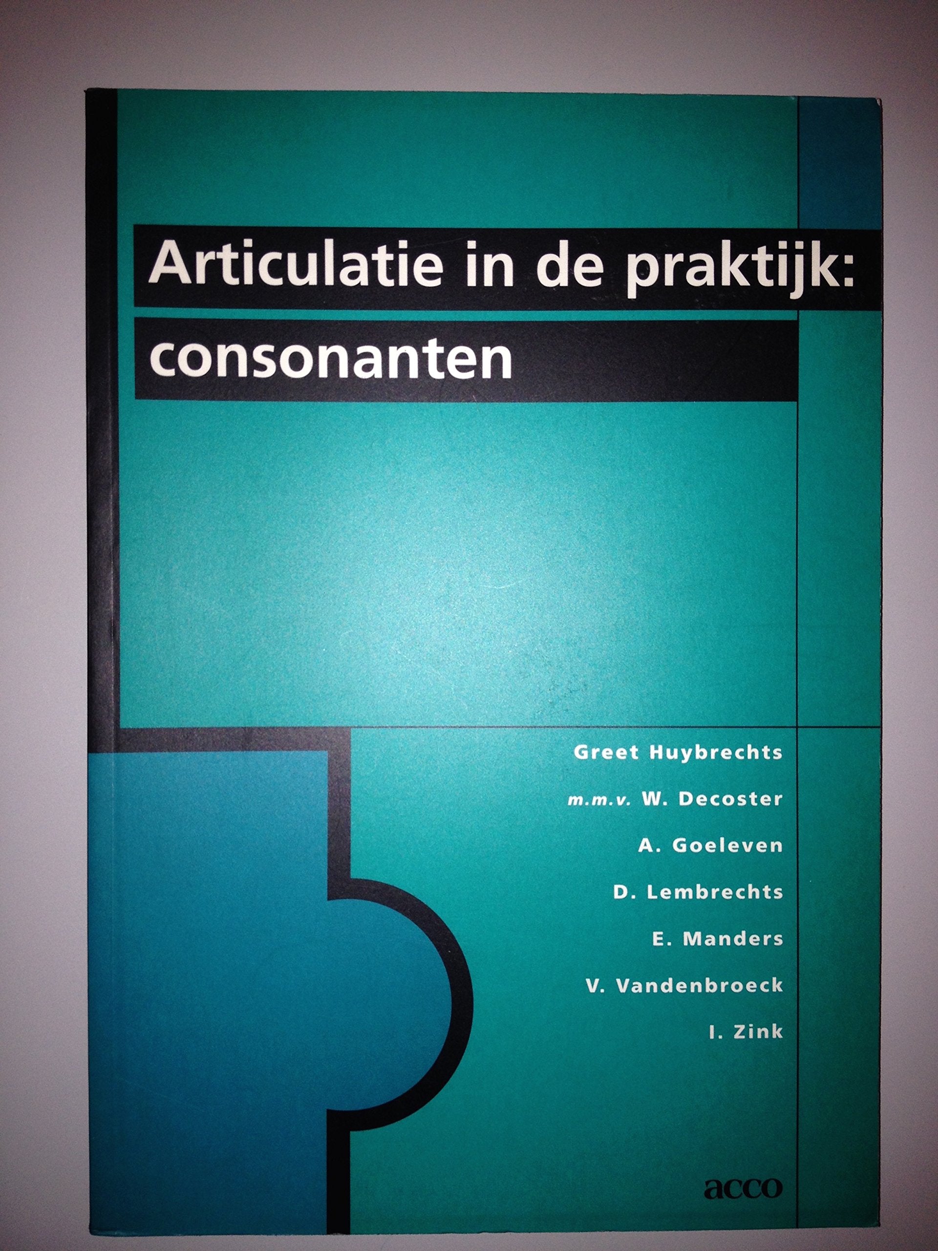 Articulatie in de praktijk: consonanten Medicine