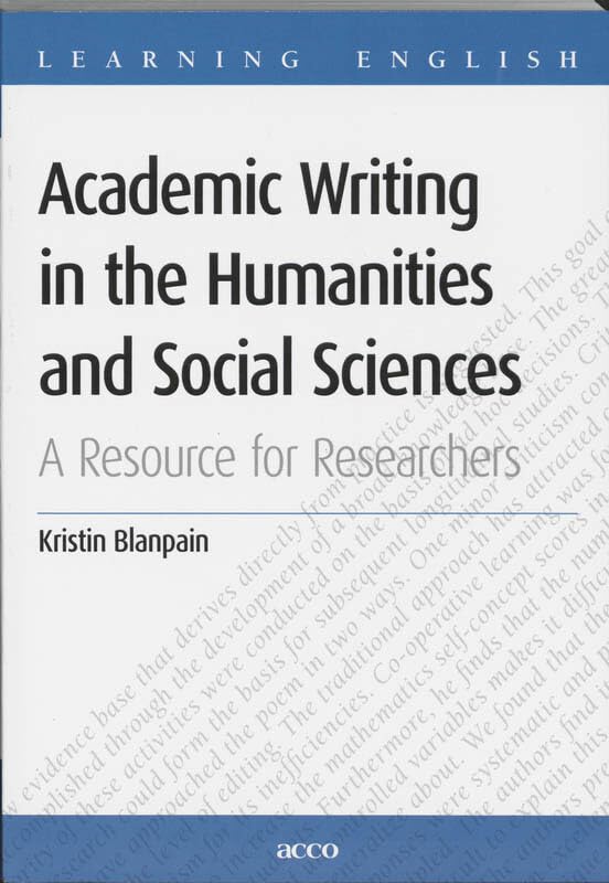 Academic Writing in the Humanities and Social Sciences: a resource for researchers (Learning English) Foreign Languages ​​& Dictionaries